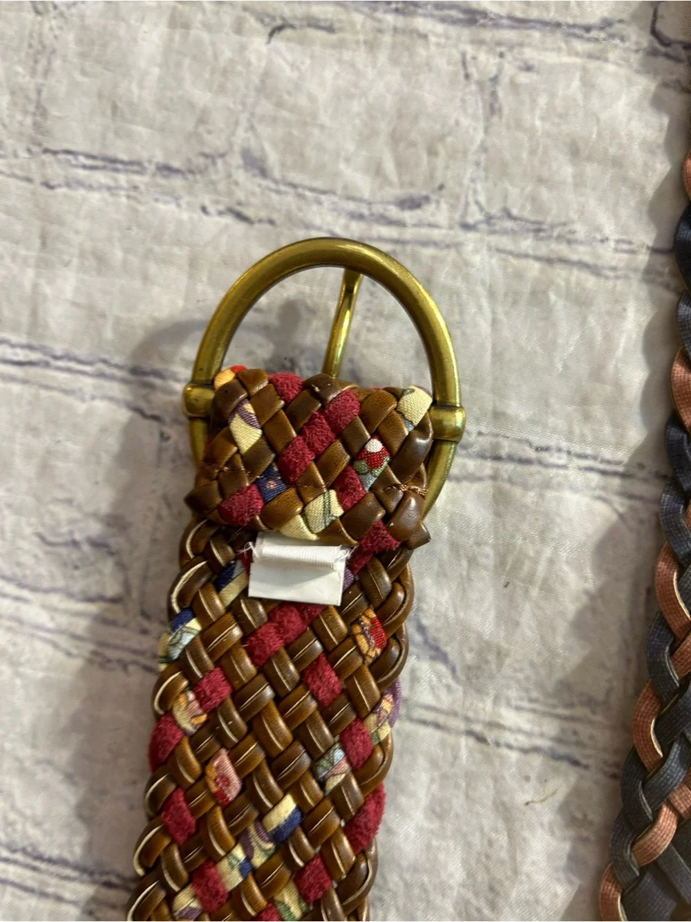 BRAIDED WOVEN MULTI COLORED BOHEMIAN STYLE WIDE BELTS WRAP STYLE